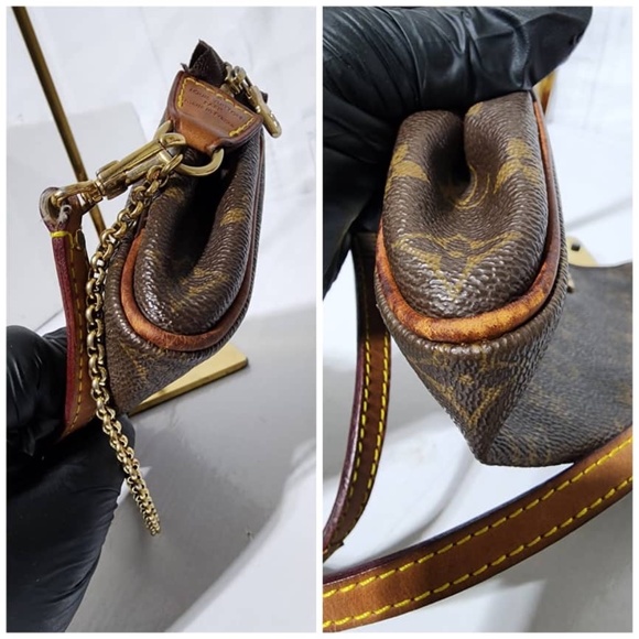 Authentic LOUIS VUITTON Monogram Eva Clutch/Crossbody Bag Brown - Picture 10 of 16